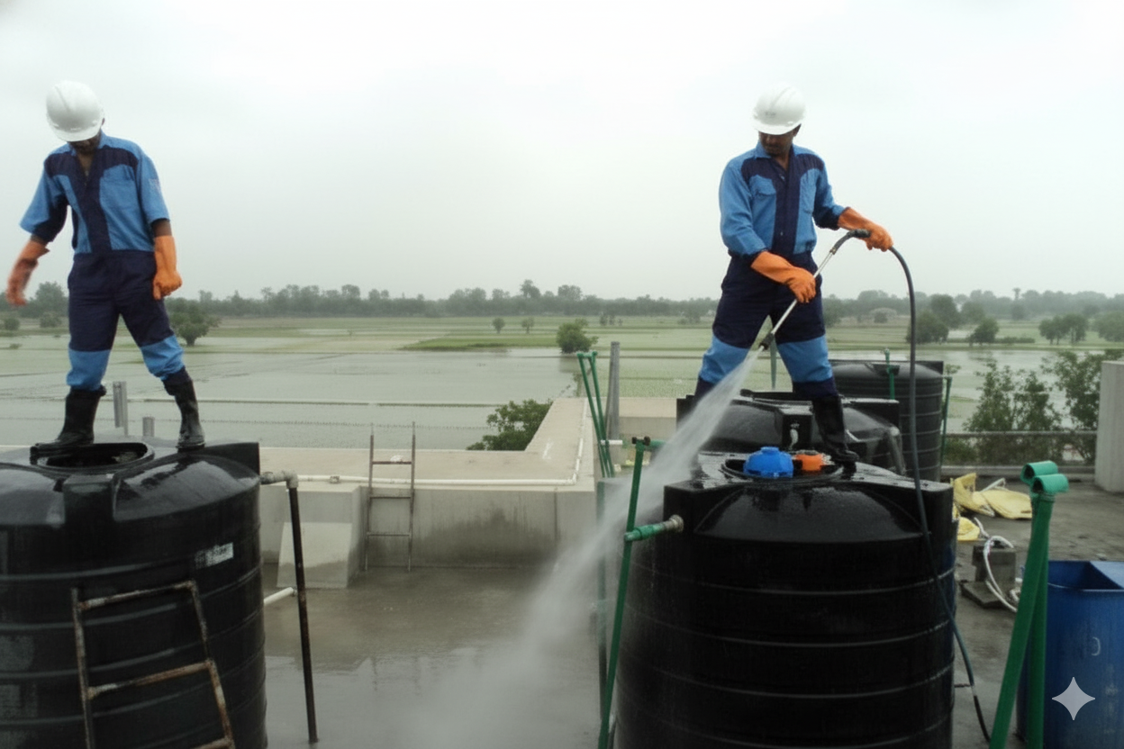 (ADQCC) approved Water Tank Cleaning and Disinfecting